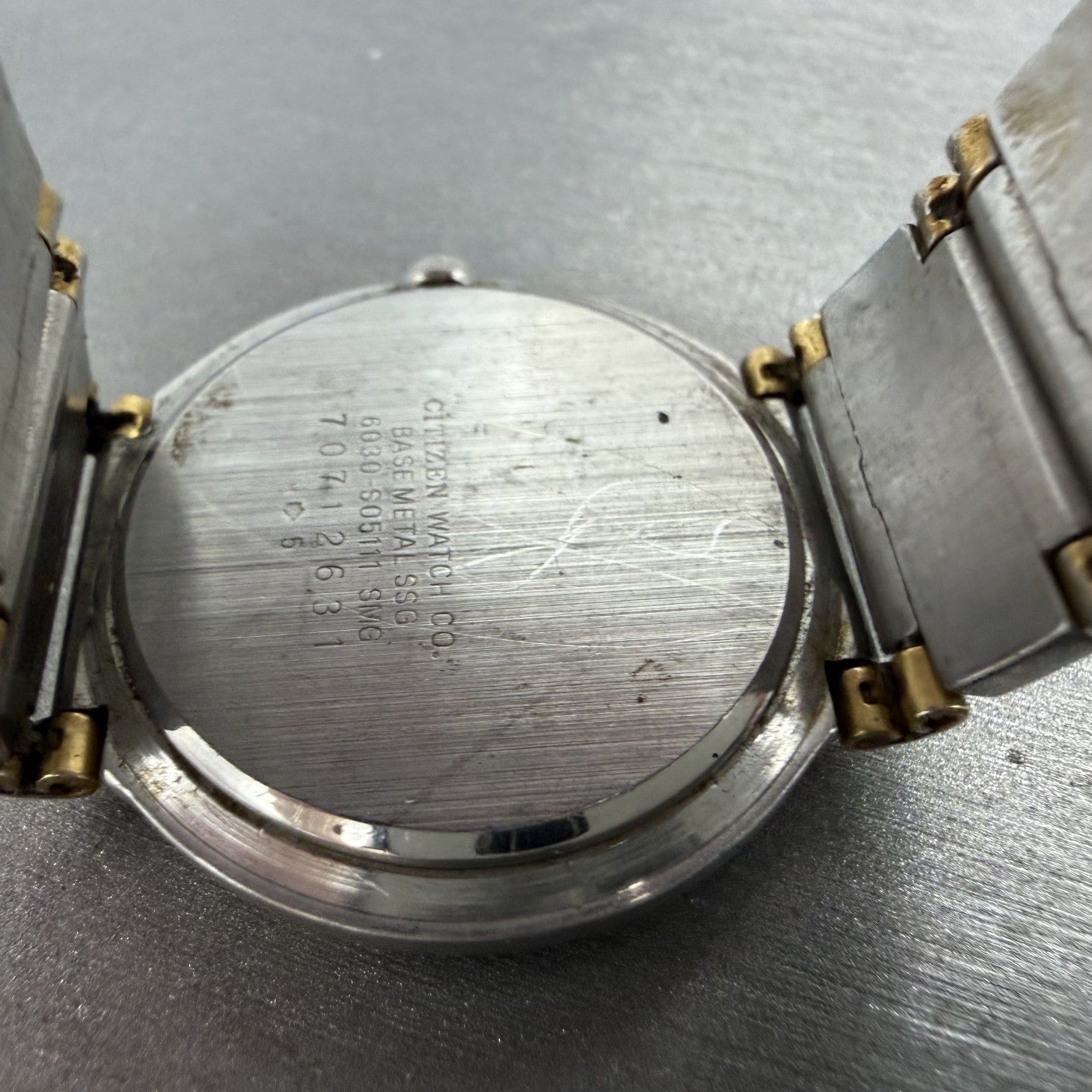 Citizen Corvette Watch Unisex 31mm Gray Dial Two Tone Round 6030-S05111 PARTS10