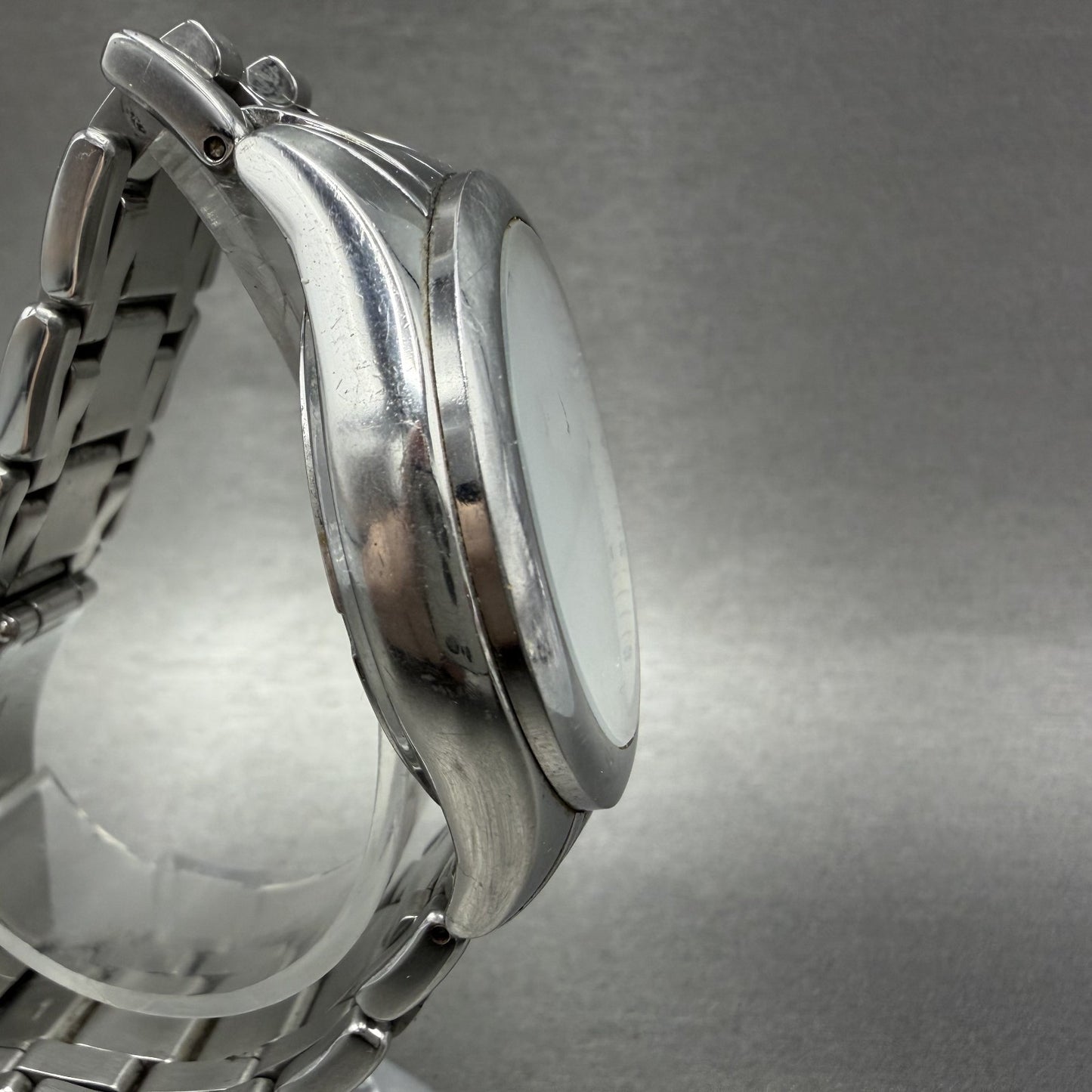 Michael Kors Watch Women 40mm MOP Dial Silver Tone Round MK5325 New battery3