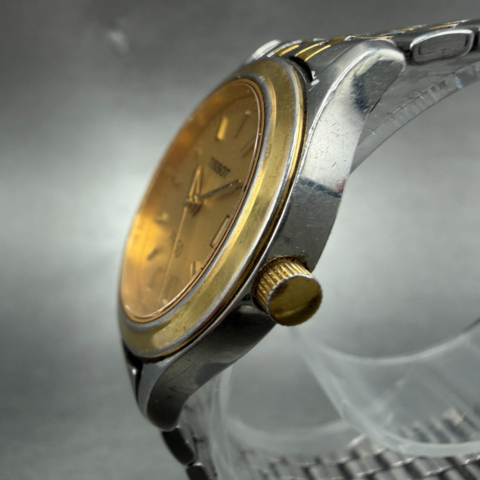 Tissot PR 50 Watch Women 27mm Gold Dial Two Tone Date J132/232K New Battery2