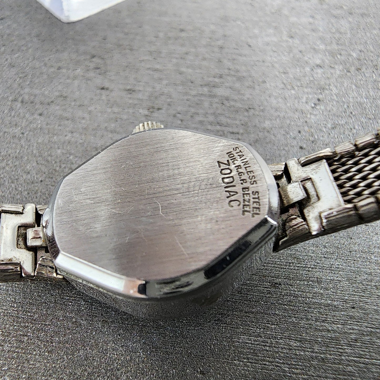 Zodiac Custom Watch Women 17mm White Dial Gold Plated Manual Wind Runs VTG9