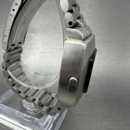 Pulsar P4 Tiffany & Co Watch Men 40mm RED LED Stainless Steel Vintage PARTS4