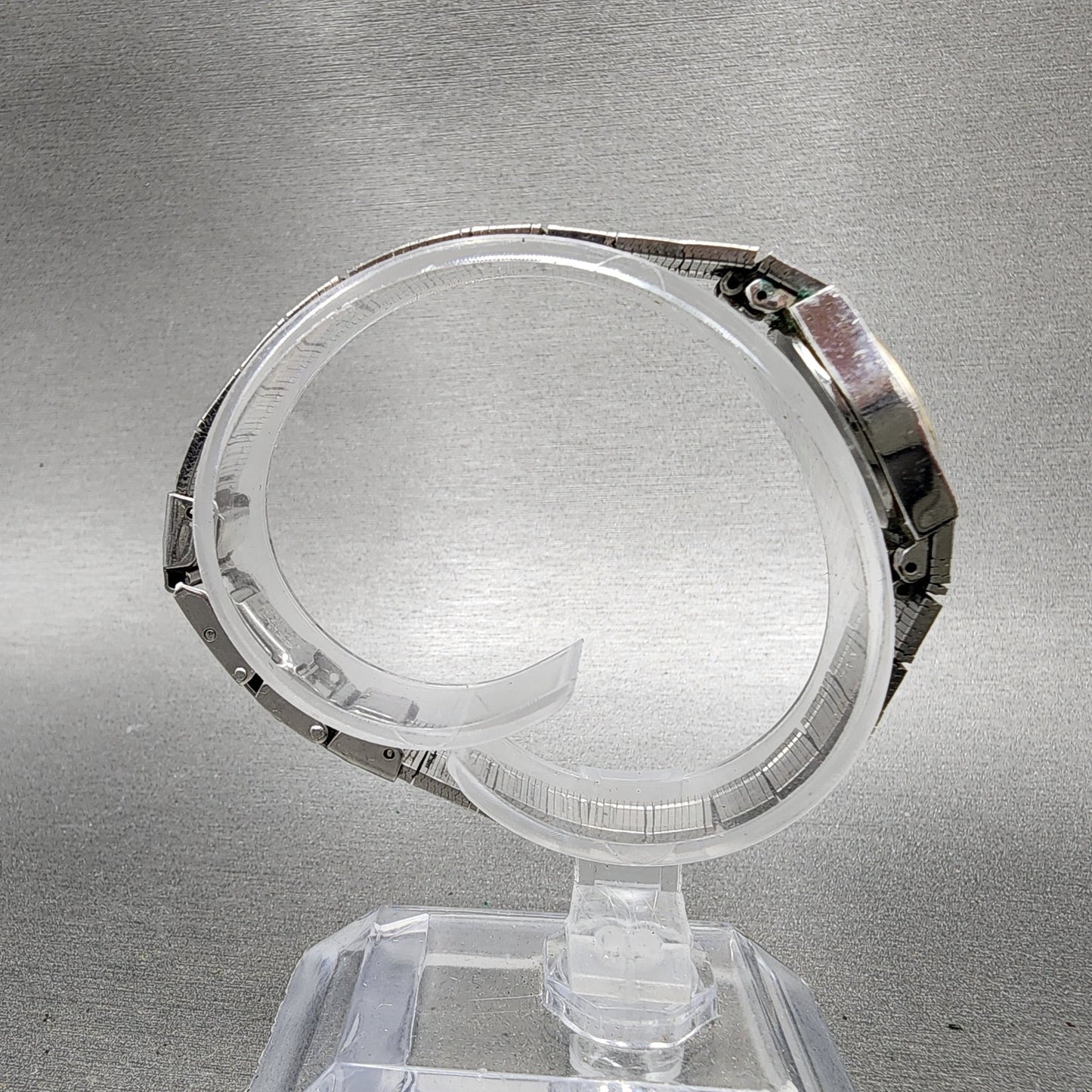 Seiko Watch Women 17mm Silver Dial Two Tone Round 54200129 New Battery Vintage8
