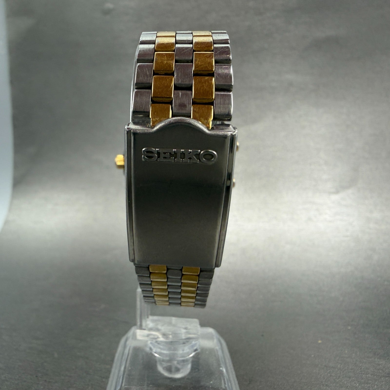 Seiko Sports 150 Analog Digital Watch Men 34mm Black Dial Two Tone New Battery7