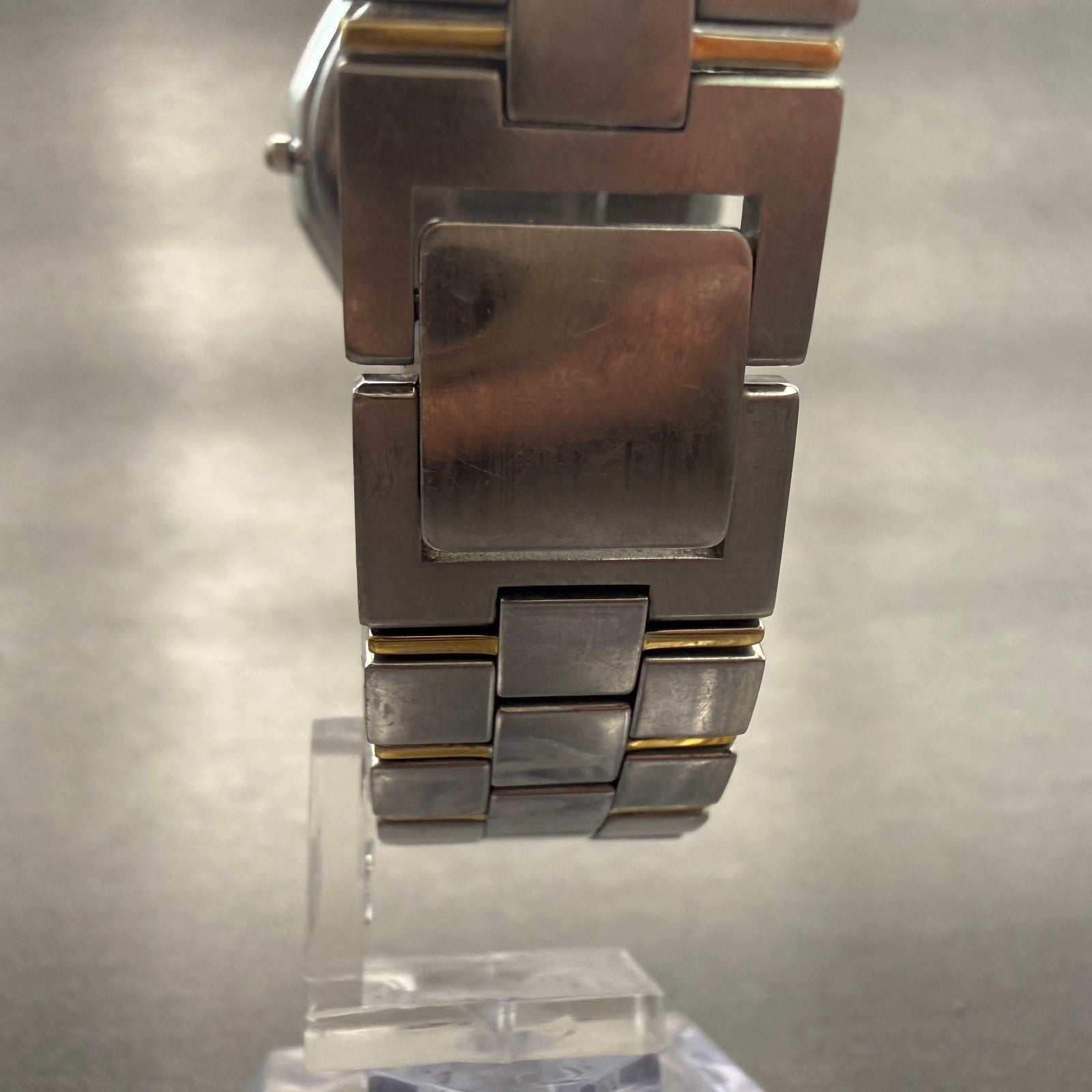 Seiko Lasalle Watch Men 32mm Silver Dial Two Tone Round 5A54-0350 New Battery7