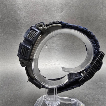 Casio G-Shock DW-9500 Watch Men 48mm Silver Blue Alarm Chronograph New Battery6