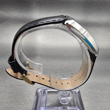 Seiko Watch Men 25mm Blue Dial Silver Tone Rectangle 2559-7019 Vintage Works8