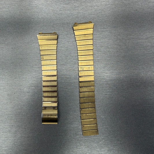 Seiko Bracelet 18mm Gold Tone Stainless Steel MISSING A PIECE Z1355L VTG0