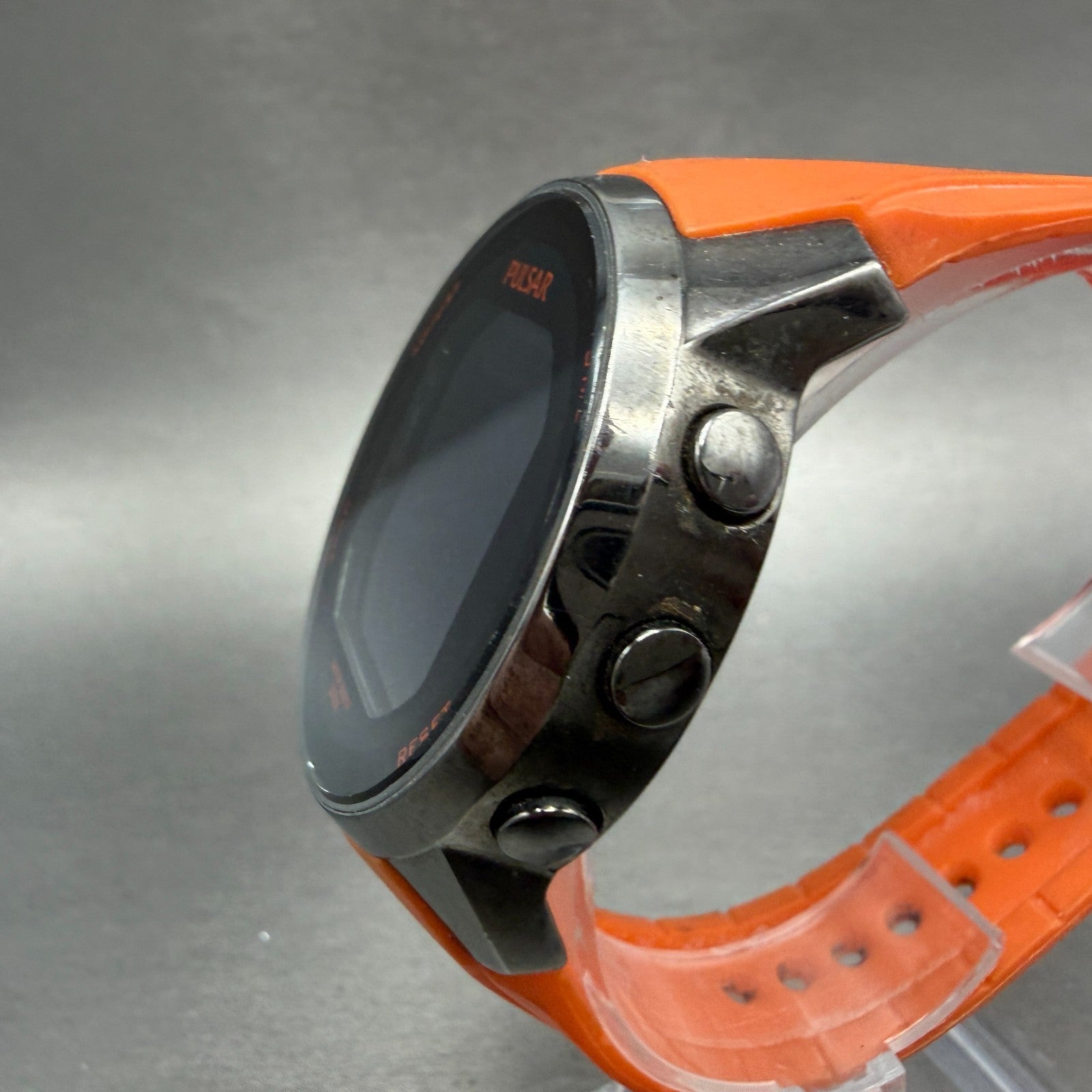 Pulsar Digital Watch Men 47mm Black LCD Alarm Chrono W861-X006 New Battery2