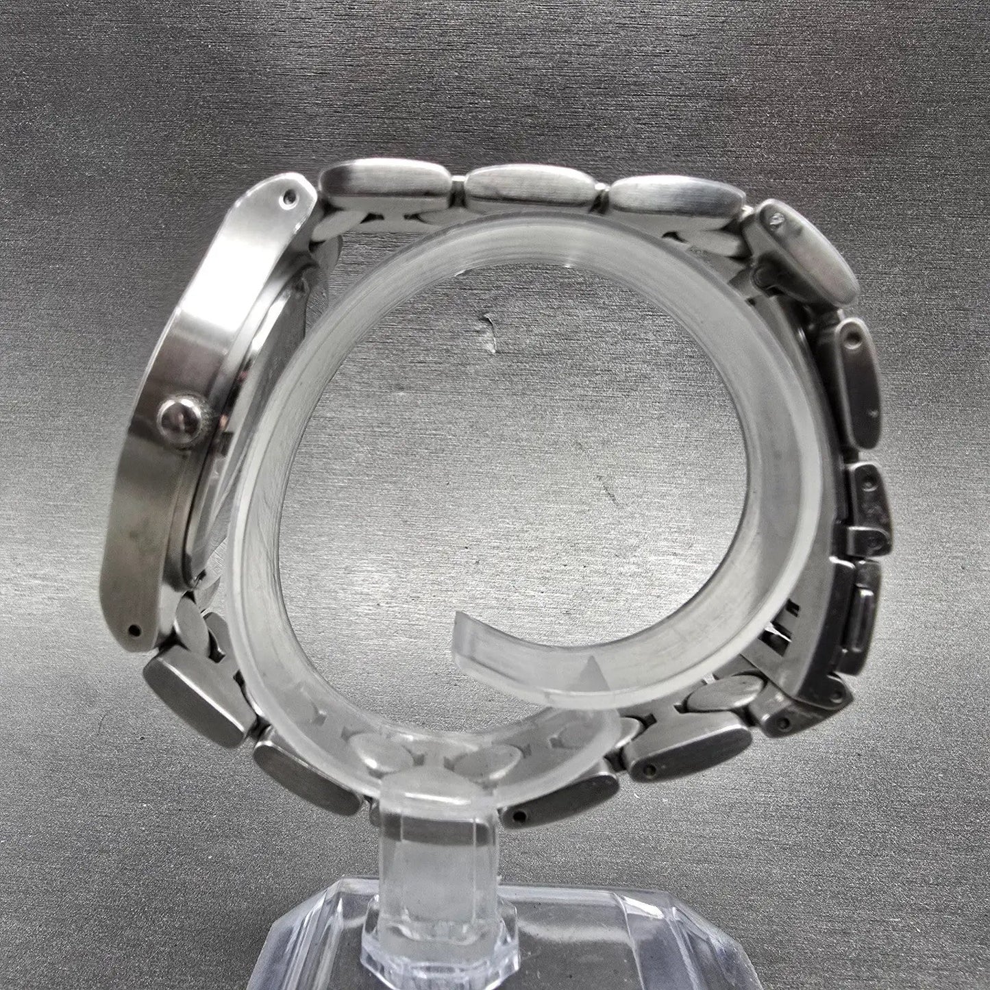 Fossil Arkitekt Watch Men 35mm Blue Dial Silver Tone Round FS-2710 New Battery7