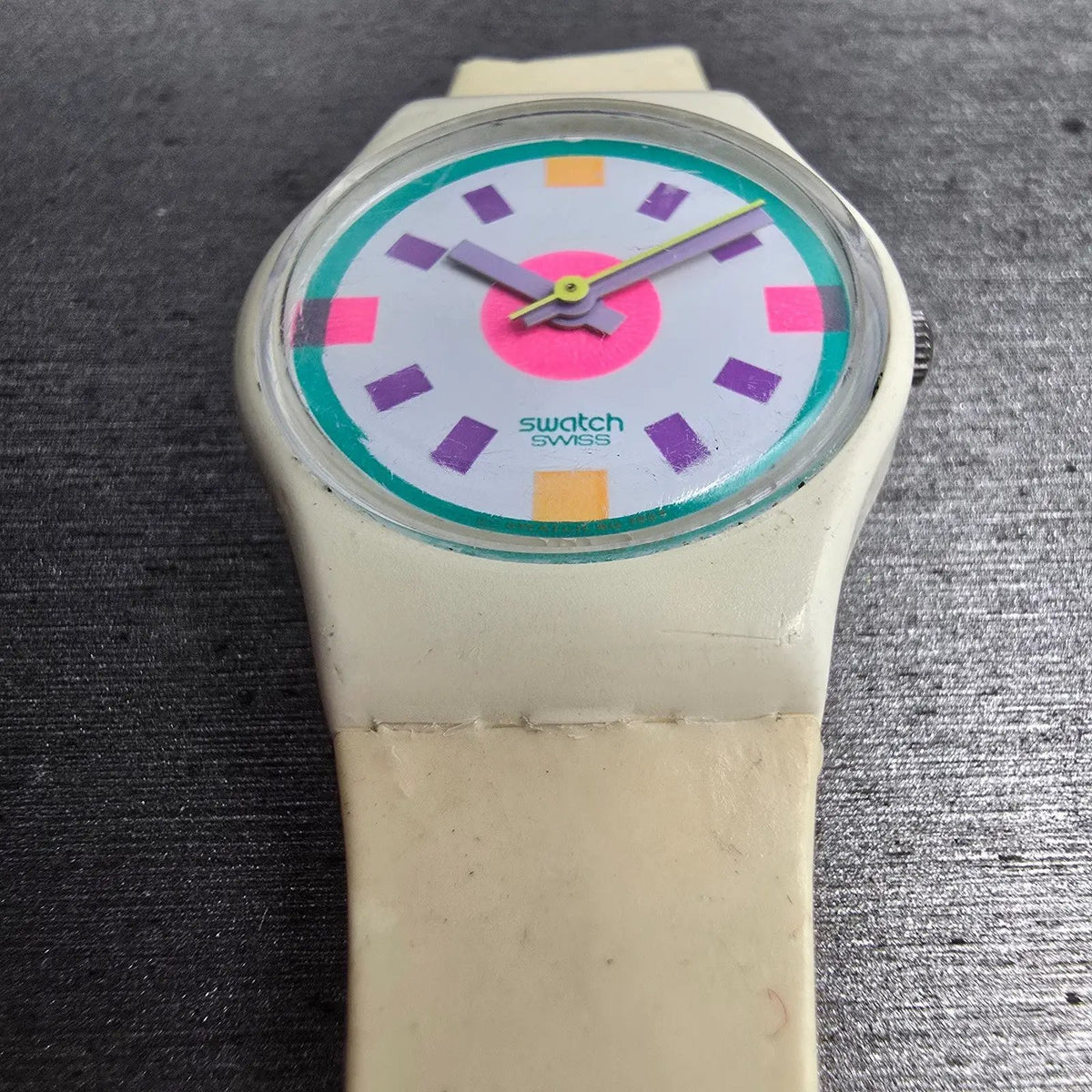 Swatch Frost Watch Women 25mm White Dial White Case Round LW125 New Battery4