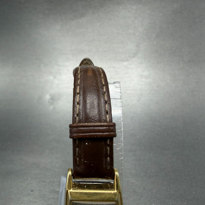 Hamilton Tank Watch Women 18mm Gray Dial Gold Tone Rectangle New Battery4