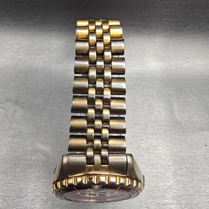 Seiko Diver Watch Men 41mm Red Dial Gold Daydate Round 7N36-6A39 New Battery4