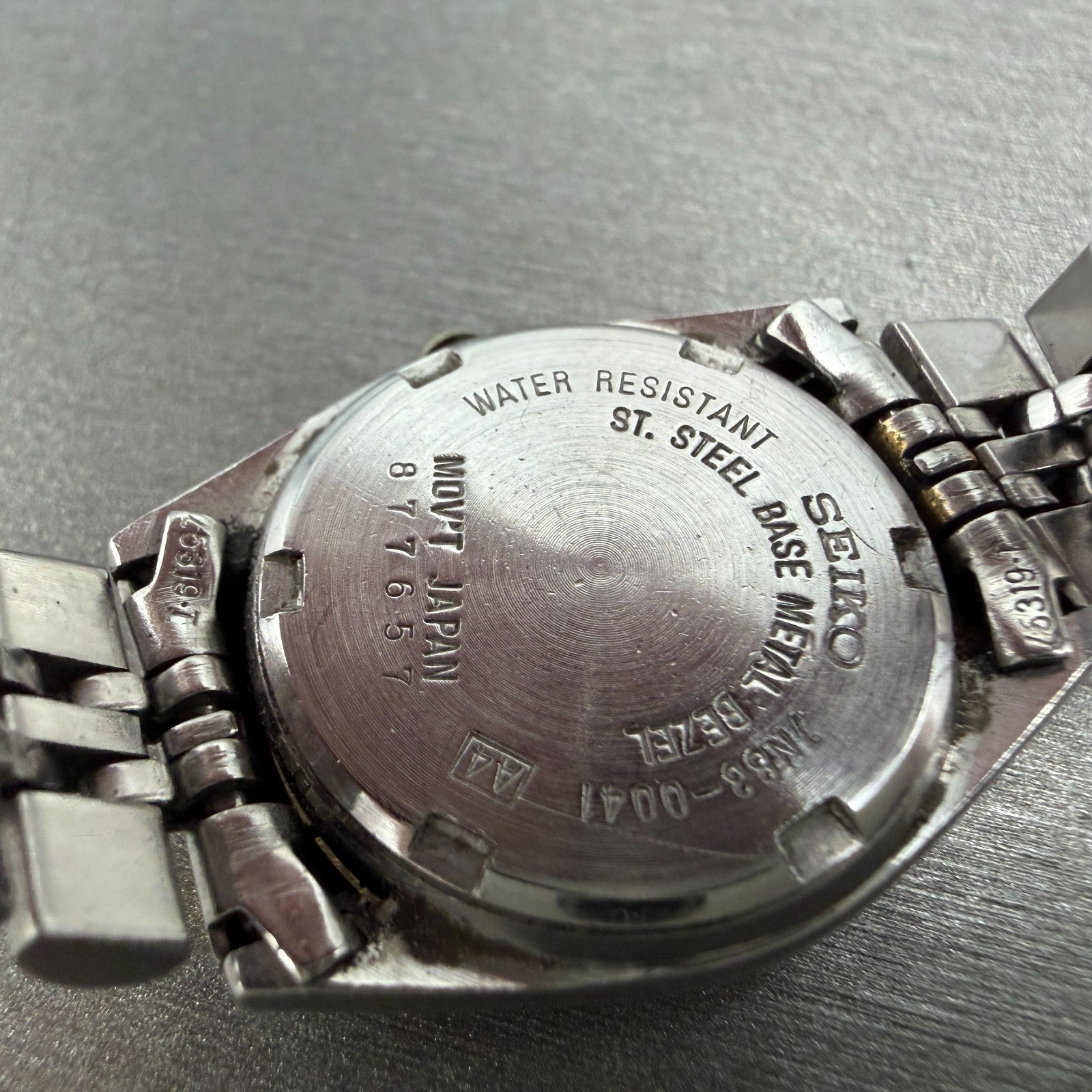 Seiko Watch Women 25mm White Dial Two Tone Daydate Round 7n83-0041 New Batt FXW29