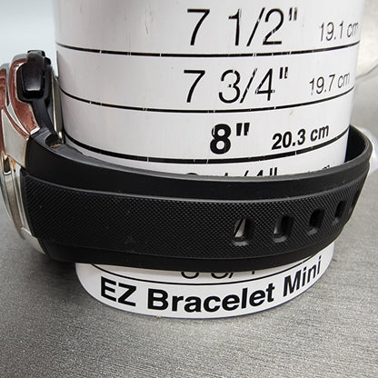 Casio Wave Ceptor Watch Men 43mm White Dial Black Tone Date Chrono Solar Runs10