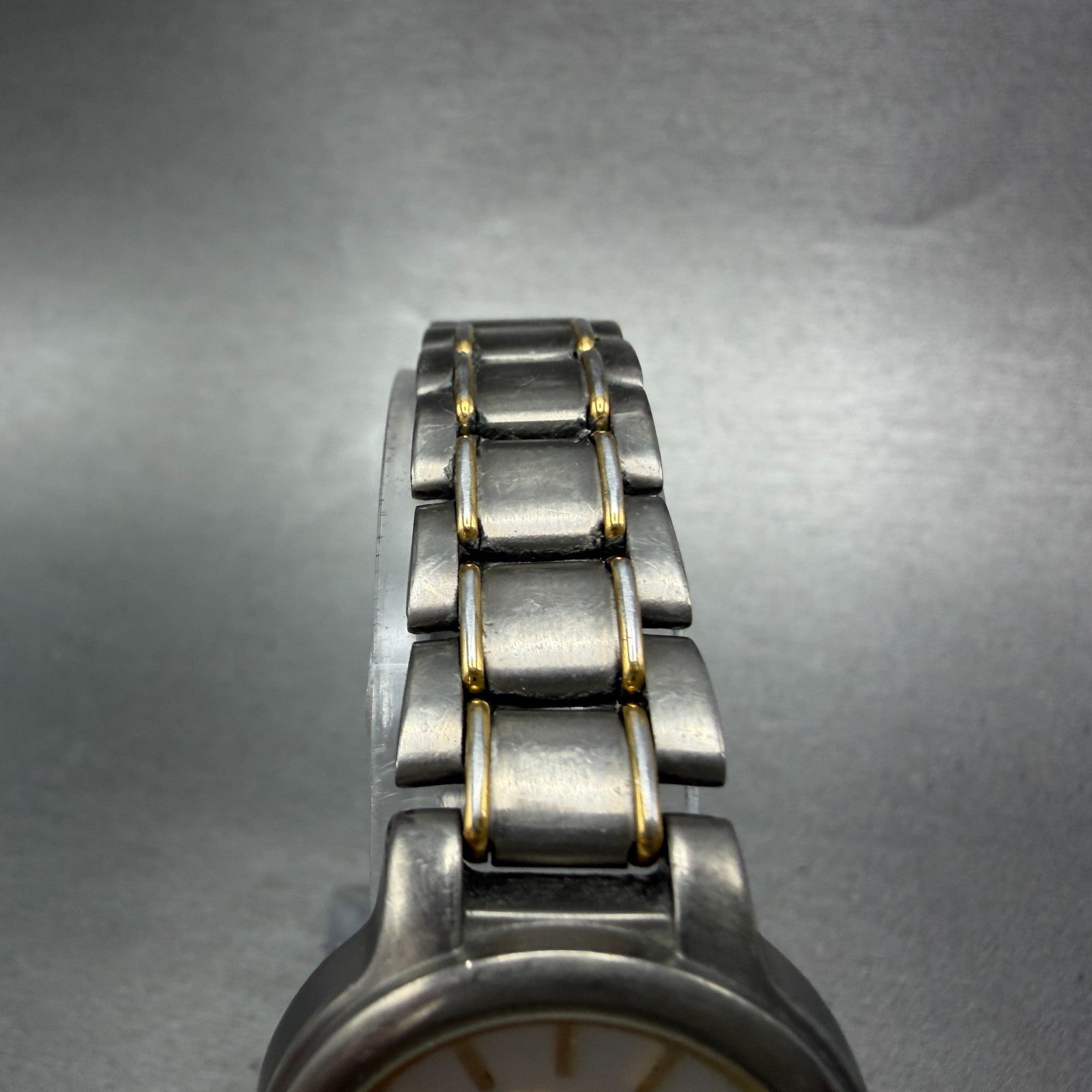 Seiko Watch Women 27mm Silver Dial Two Tone Titanium Date 7N82-0420 New Battery4
