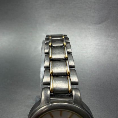 Seiko Watch Women 27mm Silver Dial Two Tone Titanium Date 7N82-0420 New Battery4