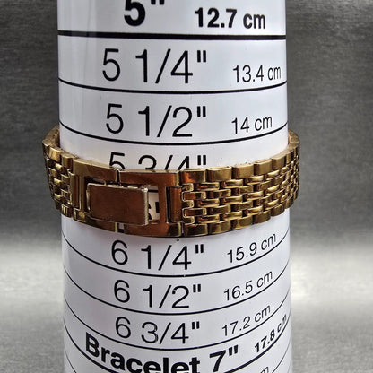 Seiko Watch Women 17mm Champagne Dial Gold Tone Oval V401-5109 New Battery JP19