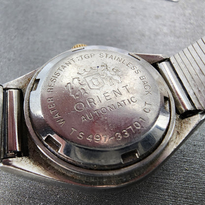 Orient Minimatic Watch Women 25mm MOP Dial Two Tone Date 49733701 Runs9