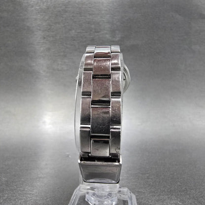 Victorinox Swiss Army Officer Watch Women 28mm Black Dial Steel Date 241033 Runs8