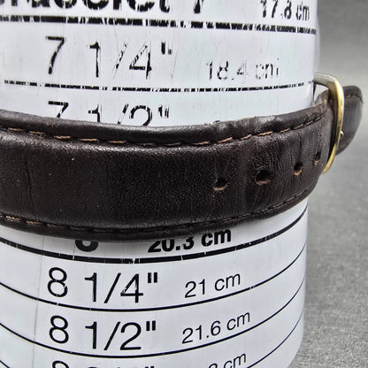 Citizen Watch Men 33mm Black Dial Gold Tone Date Round 6010-847971 New Battery10