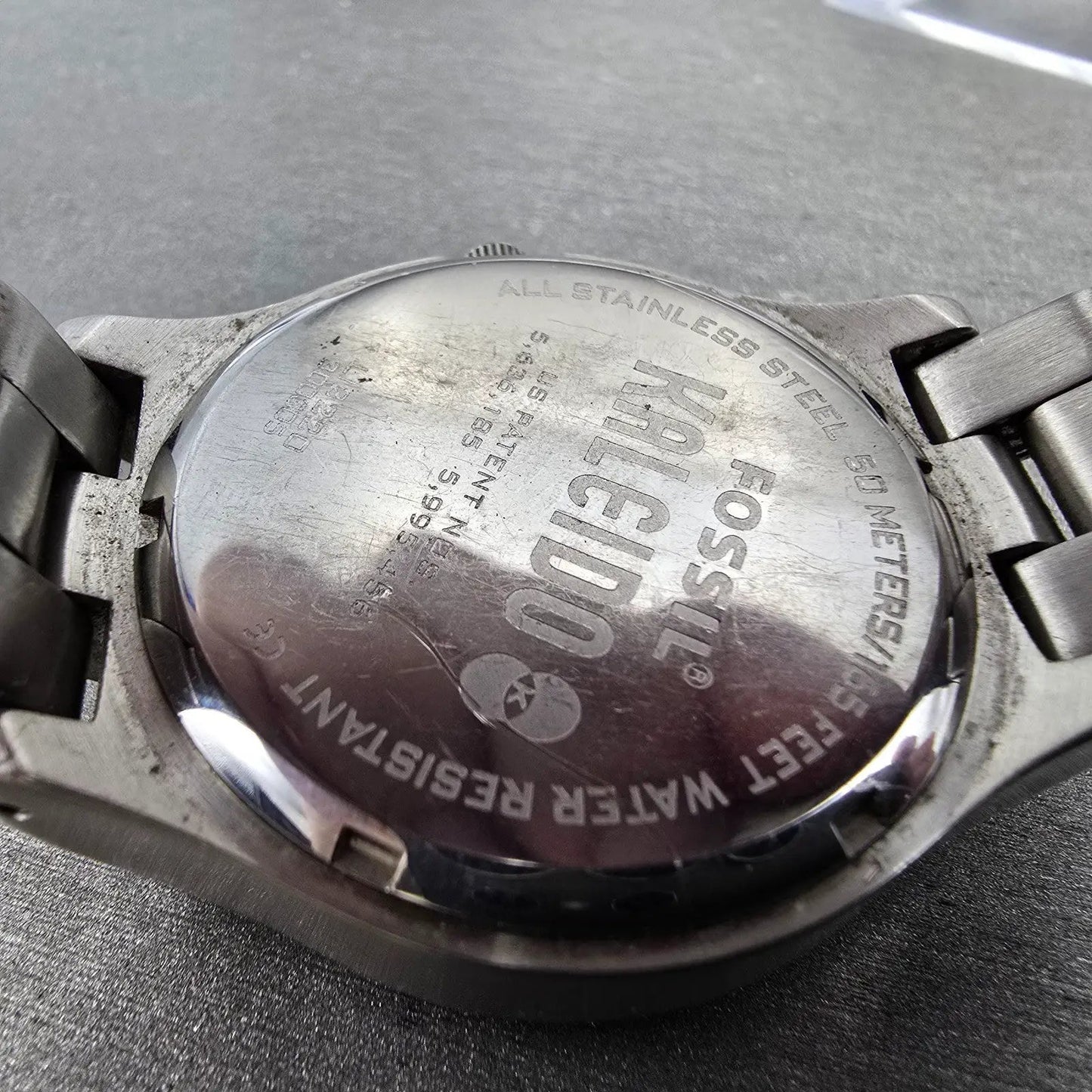 Fossil Kaleido Arkansas Razorbacks Watch Men 39mm Black Dial Steel LI2220 NewBat9