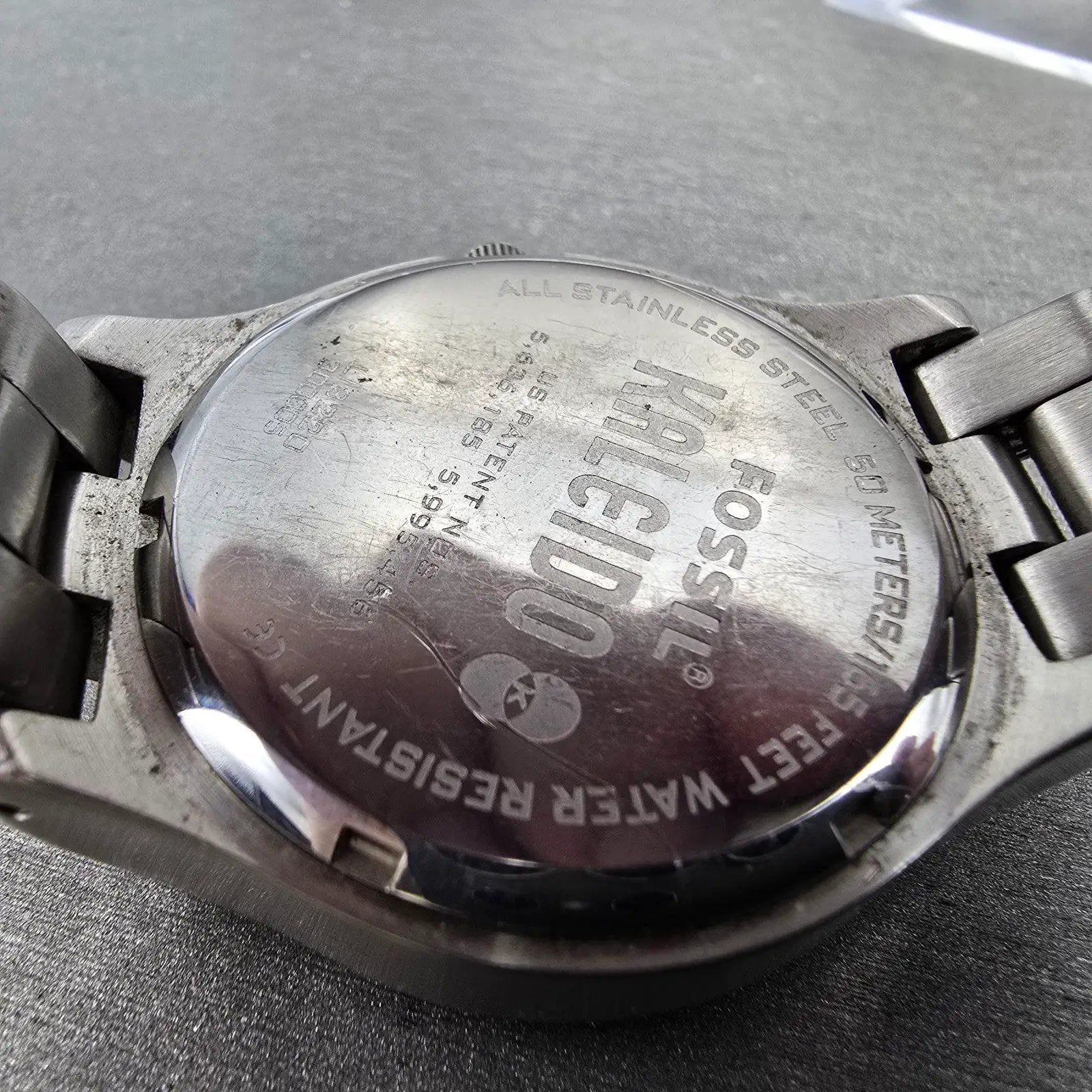 Fossil Kaleido Arkansas Razorbacks Watch Men 39mm Black Dial Steel LI2220 NewBat9