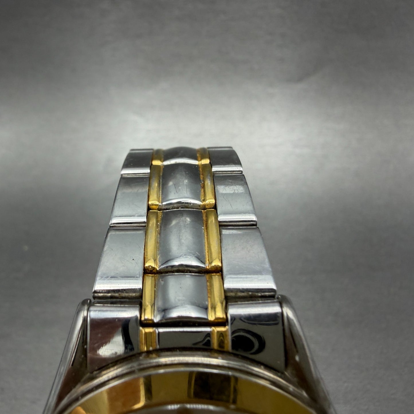 Bulova TFX Watch Men 37mm Champagne Dial Two Tone Date Round 38B08 New Battery4