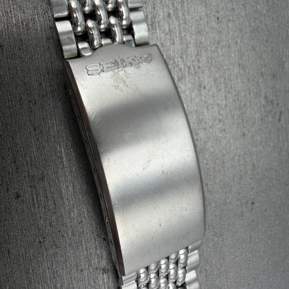 Seiko Beads Of Rice Bracelet 18mm Stainless Steel Japan Vintage NO ENDLINKS4