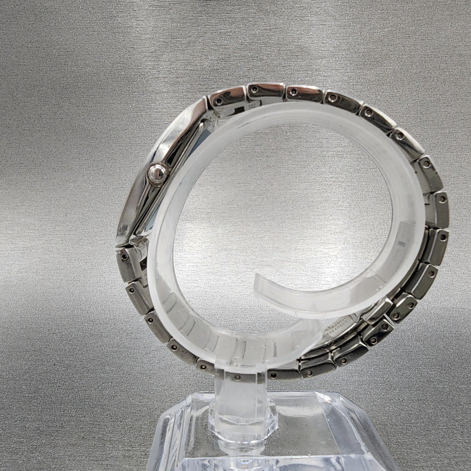 Seiko Premier Tank Watch Women 18mm Silver Dial Silver Tone 1n000cl0 NewBattery6