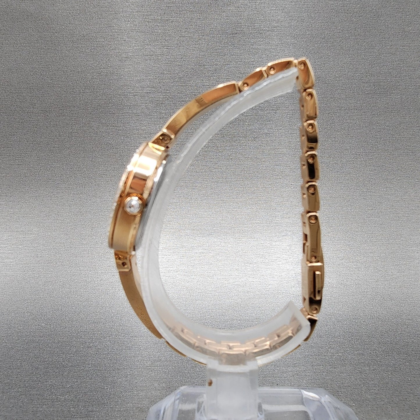 Citizen EcoDrive Silhouette Crystal Watch Women 25mm MOP Dial Rose Gold Tone6