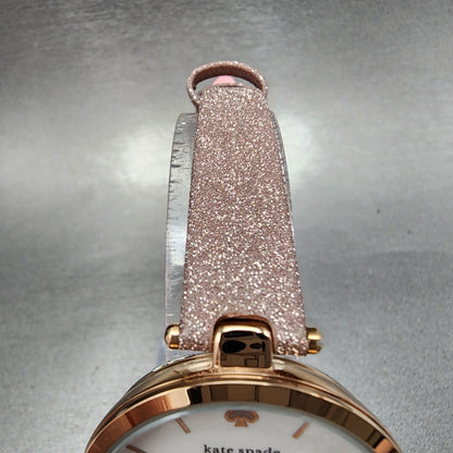 Kate Spade Holland Watch Women 34mm White Dial Rose Gold Tone Round ksw90425