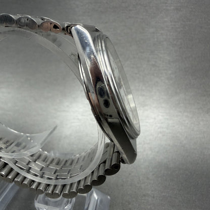 Seiko Railroad Approved Watch Men 33mm White Dial Silver Tone Daydate PARTS4