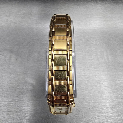 Bulova Tank Watch Women 15mm MOP Dial Gold Tone Rectangle 97Y00 New Battery4