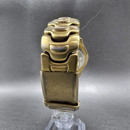 Citizen Solar Tech 180 Watch Men 38mm Gold Dial Gold Tone Date Round Works VTG7