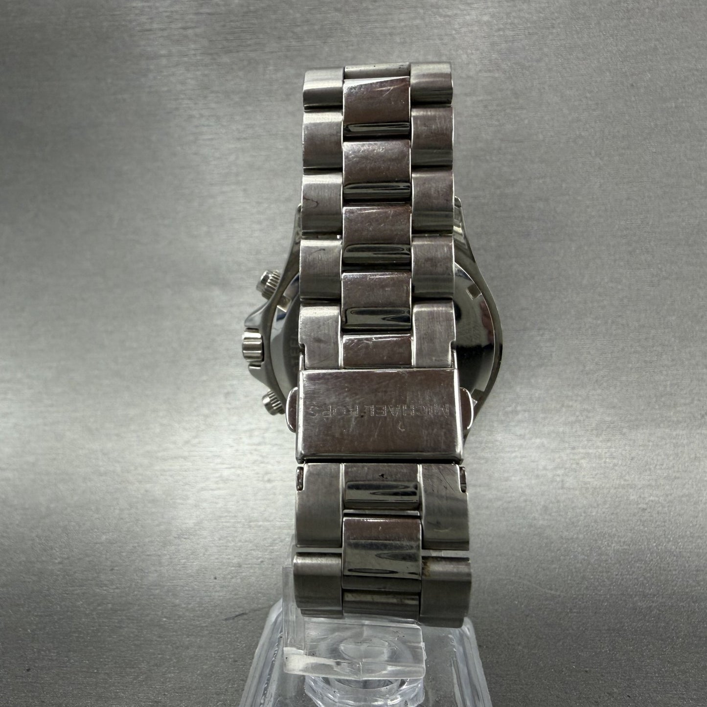 Michael Kors Layton Chronograph Watch Women 38mm Silver Dial Steel MK5454 NewBat7