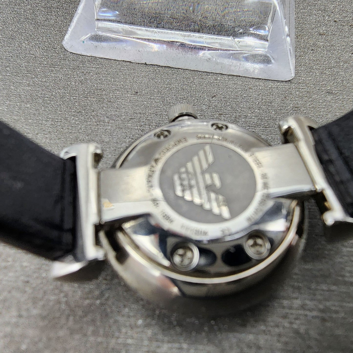 Emporio Armani Watch Women 22mm MOP Dial Steel Round AR1684 New Battery9