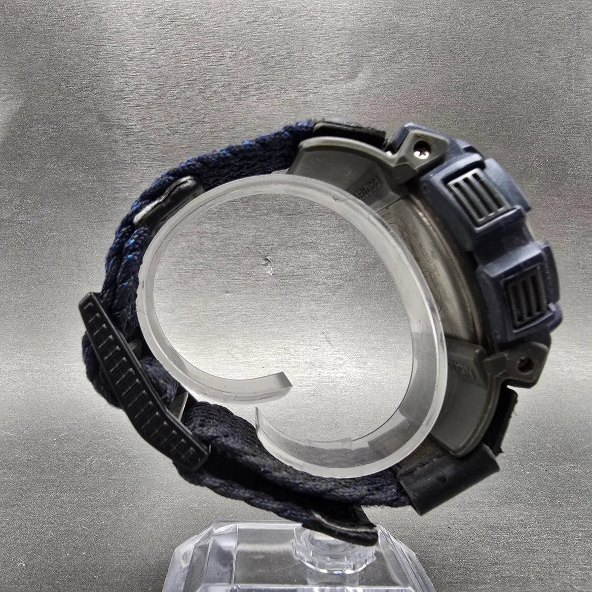 Casio G-Shock DW-9500 Watch Men 48mm Silver Blue Alarm Chronograph New Battery8