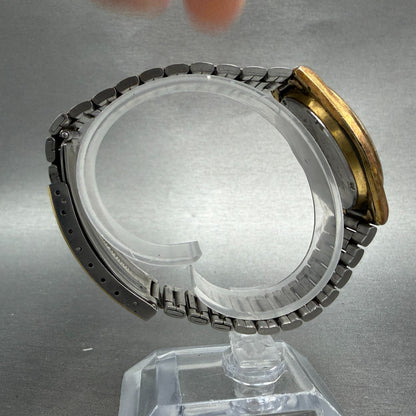 Seiko SQ Watch Men 35mm Cream Dial Gold Tone Daydate 8123-7239 PARTS9