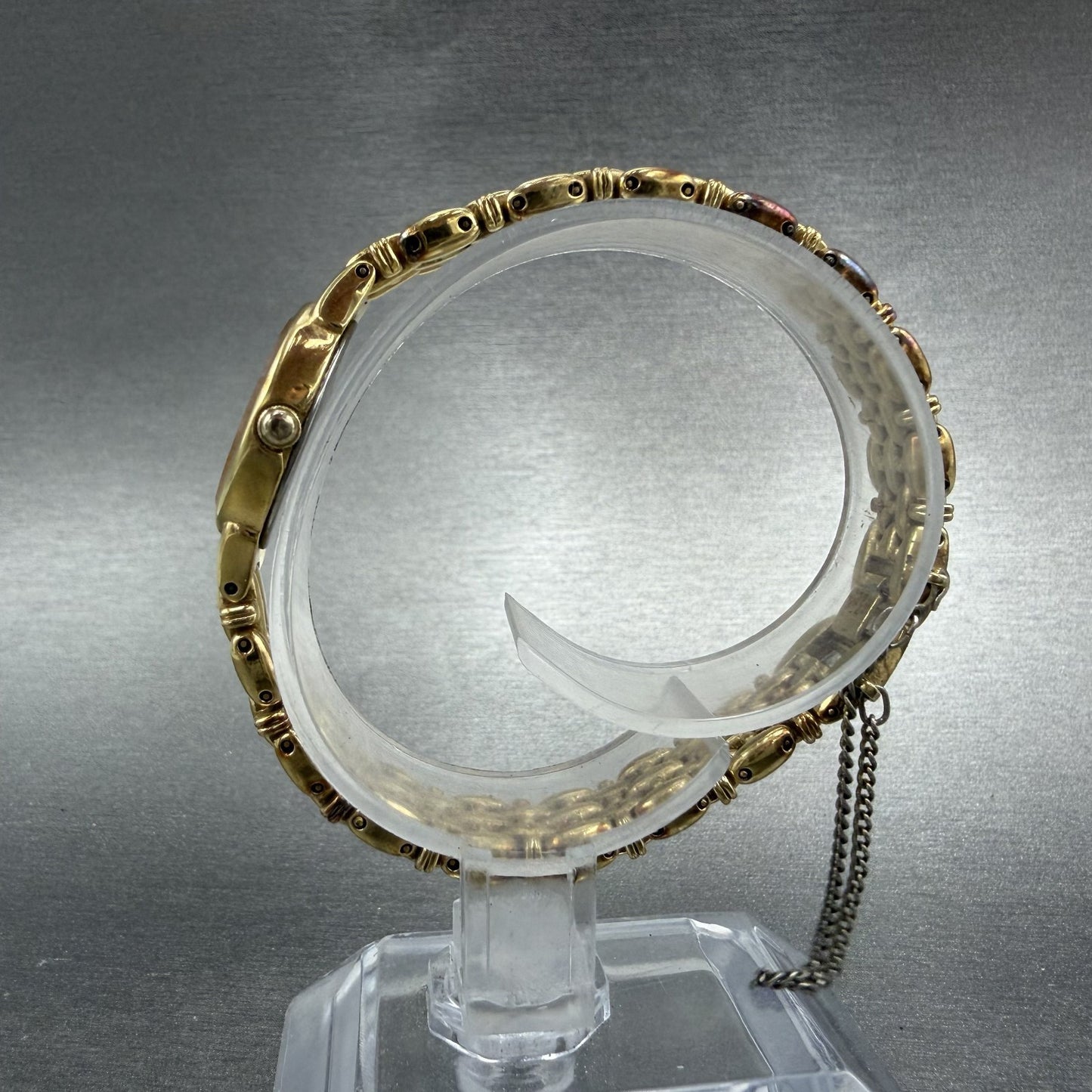 Seiko Watch Women 17mm Champagne Dial Gold Tone Oval 2P20-5B09 New Battery6