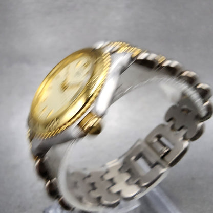 Citizen Elegance Watch Women 25mm Champagne Dial Two Tone Round New Battery2
