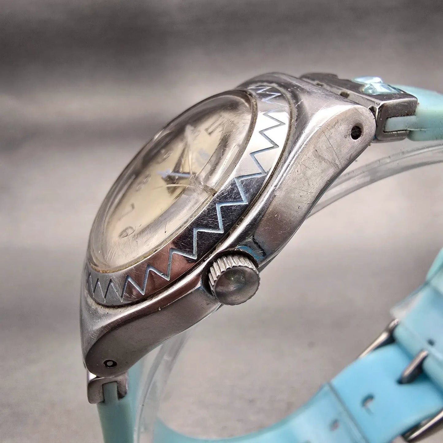 Swatch Irony ELLAZUL Watch Women Silver Dial Blue Band YLS154 CRAKCED New Batt2