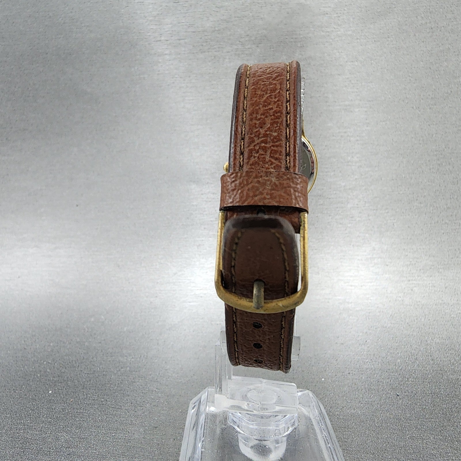 Seiko Watch Women 23mm Champagne Dial Gold Tone Round 2p210a9a New Battery7