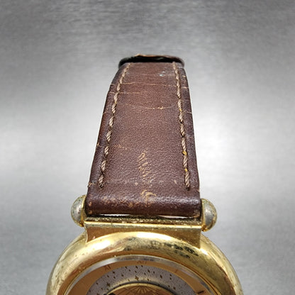 Junko Shimada Watch Women 30mm Gold Dial Gold Tone Round Day Night New Battery3