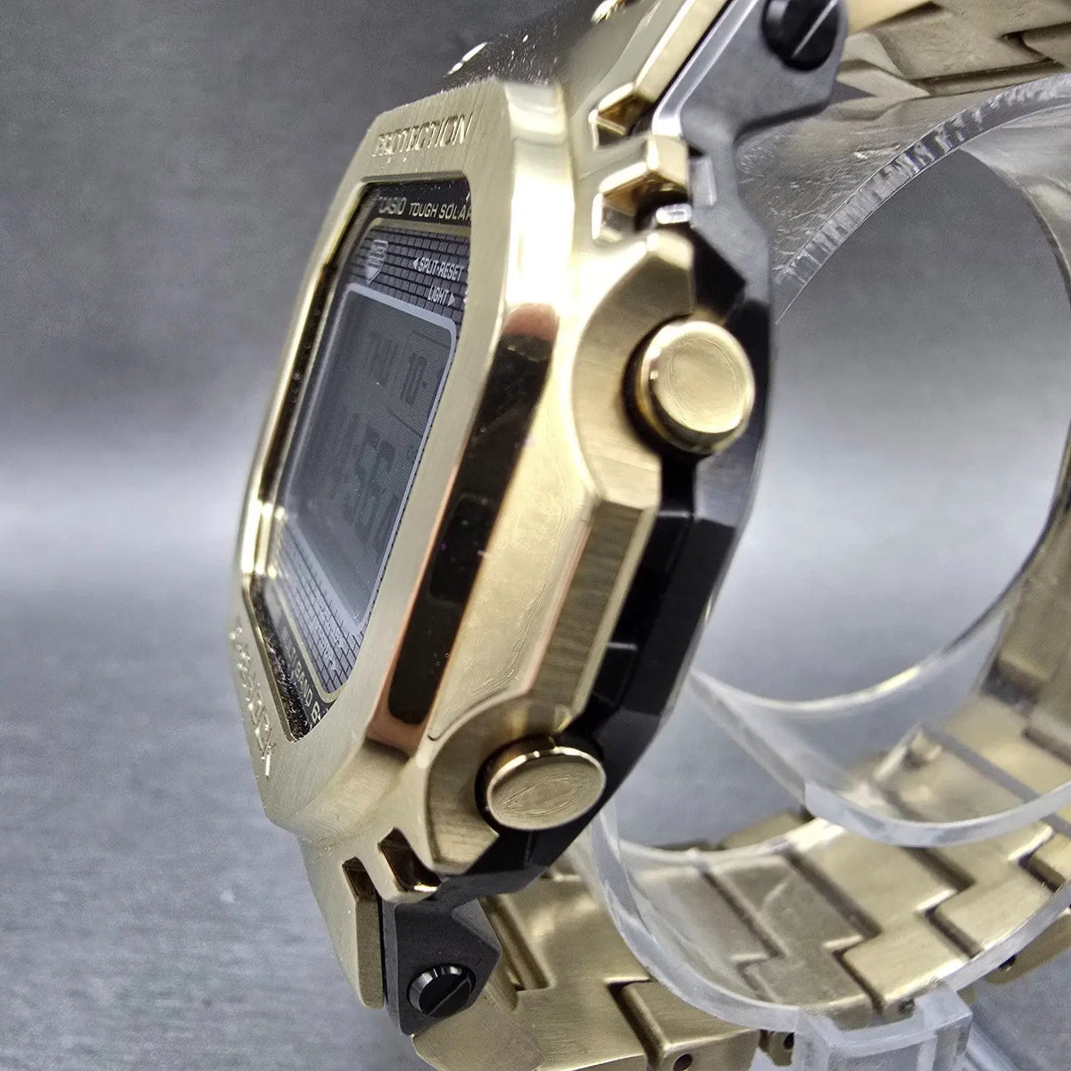 Casio G-Shock GMW-BZ5000 Watch Men 44mm Gold Atomic Solar Alarm Octagon Works3
