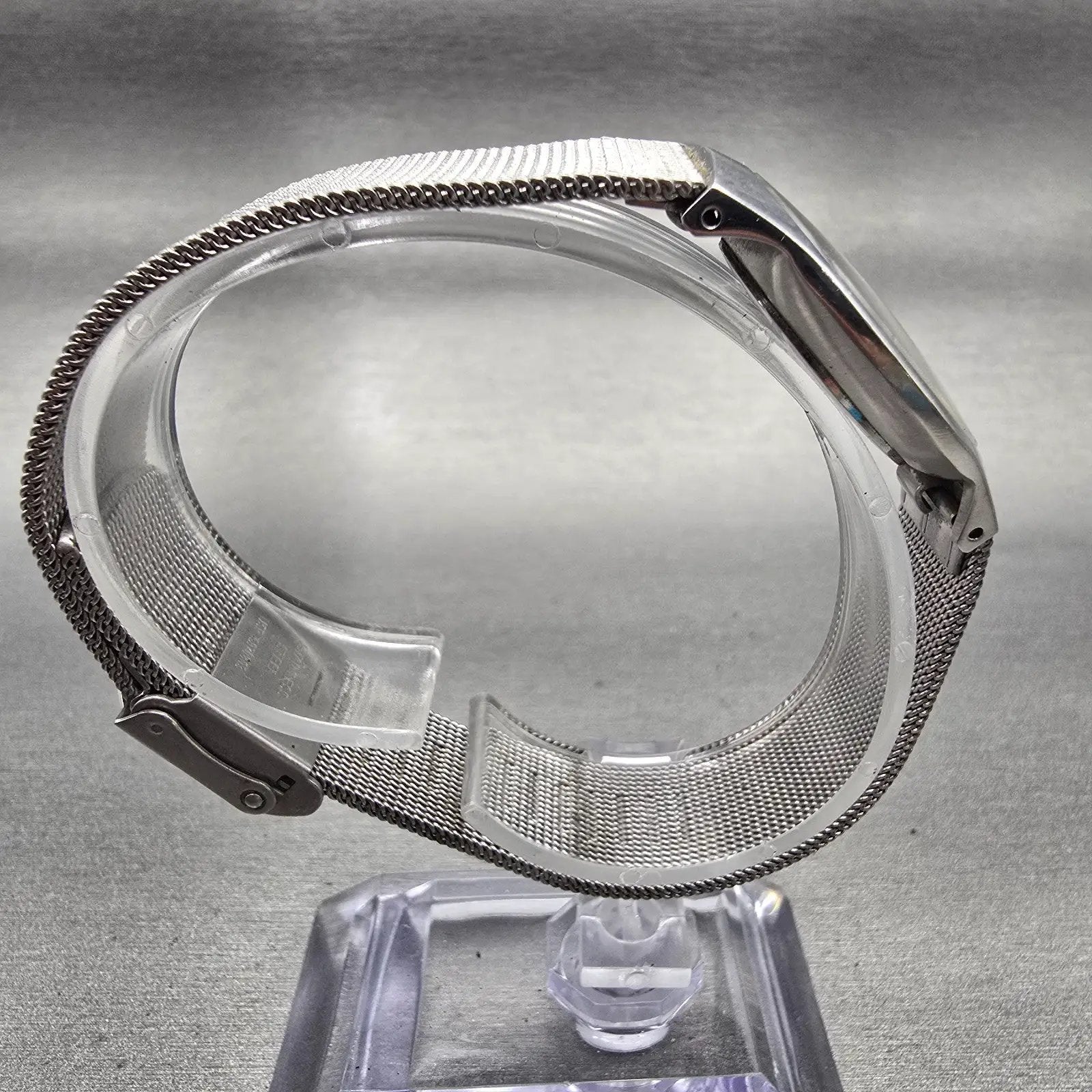 Skagen Steel Watch Women 29mm Black Dial Silver Tone Round 233SSSB New Battery8