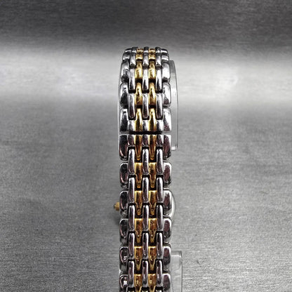 Bulova Watch Women 23mm MOP Dial Two Tone Round 98L150 New Battery7