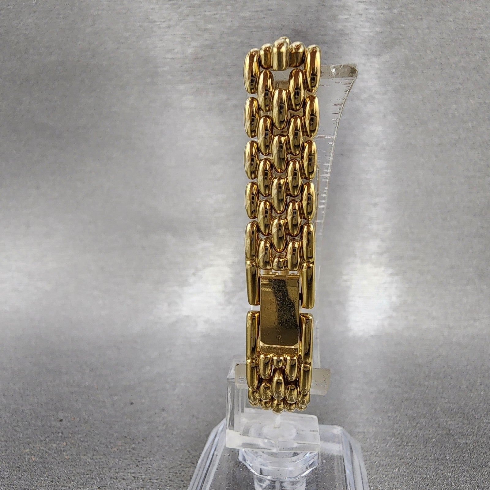 Citizen Tank Watch Women 13mm MOP Dial Gold Tone Rectangle 5421S036505 New Batt7