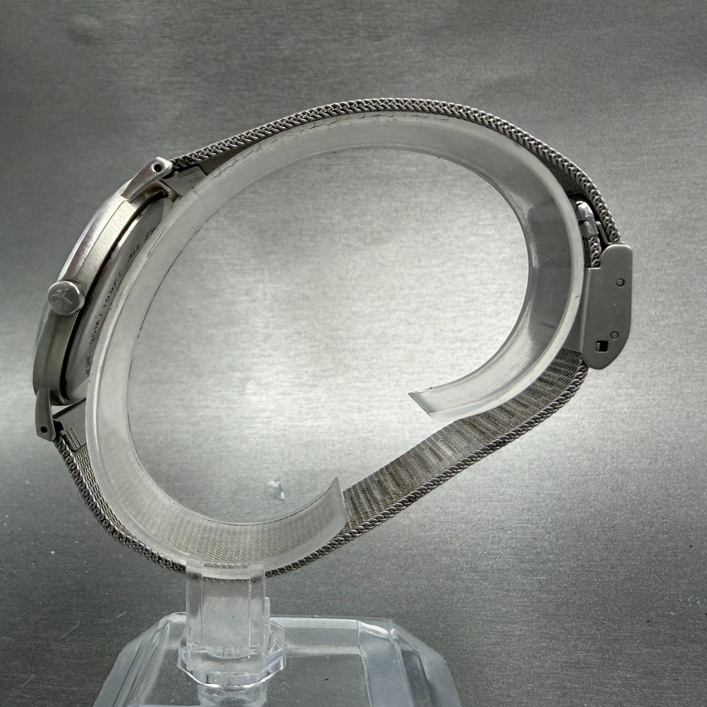 Calvin Klein Watch Men 35mm Silver Dial Steel Round K3311 Mesh Band New Battery6
