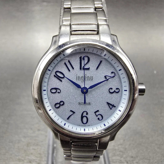 ALBA Ingenu Watch Women 27mm Blue Dial Silver Tone  Round V181-0BN0 Solar LPF0