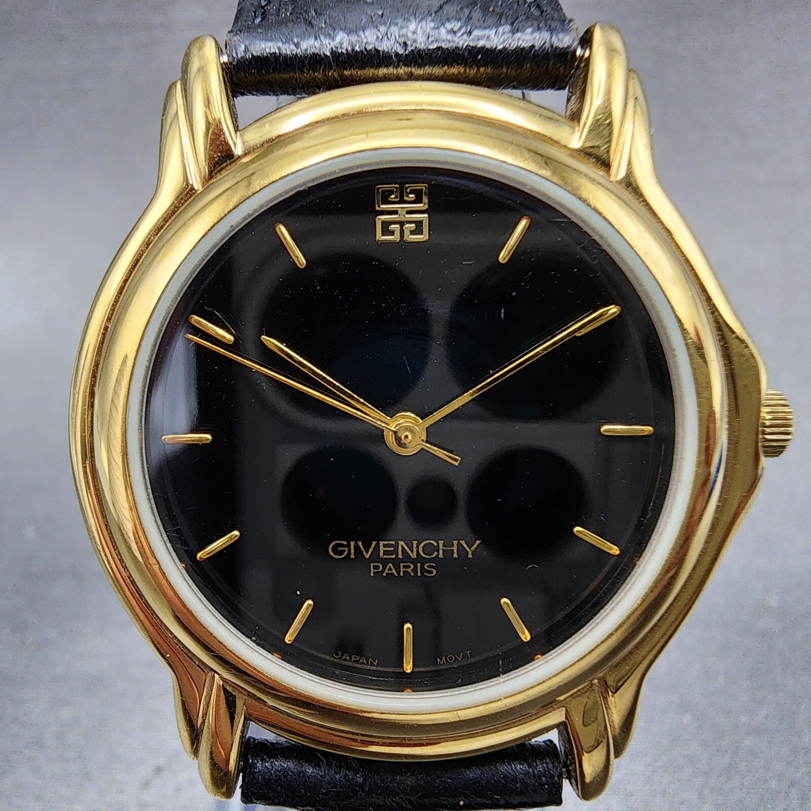 Givenchy Watch Men 34mm Black Dial Gold Tone Round GIV6344MYS PARTS2